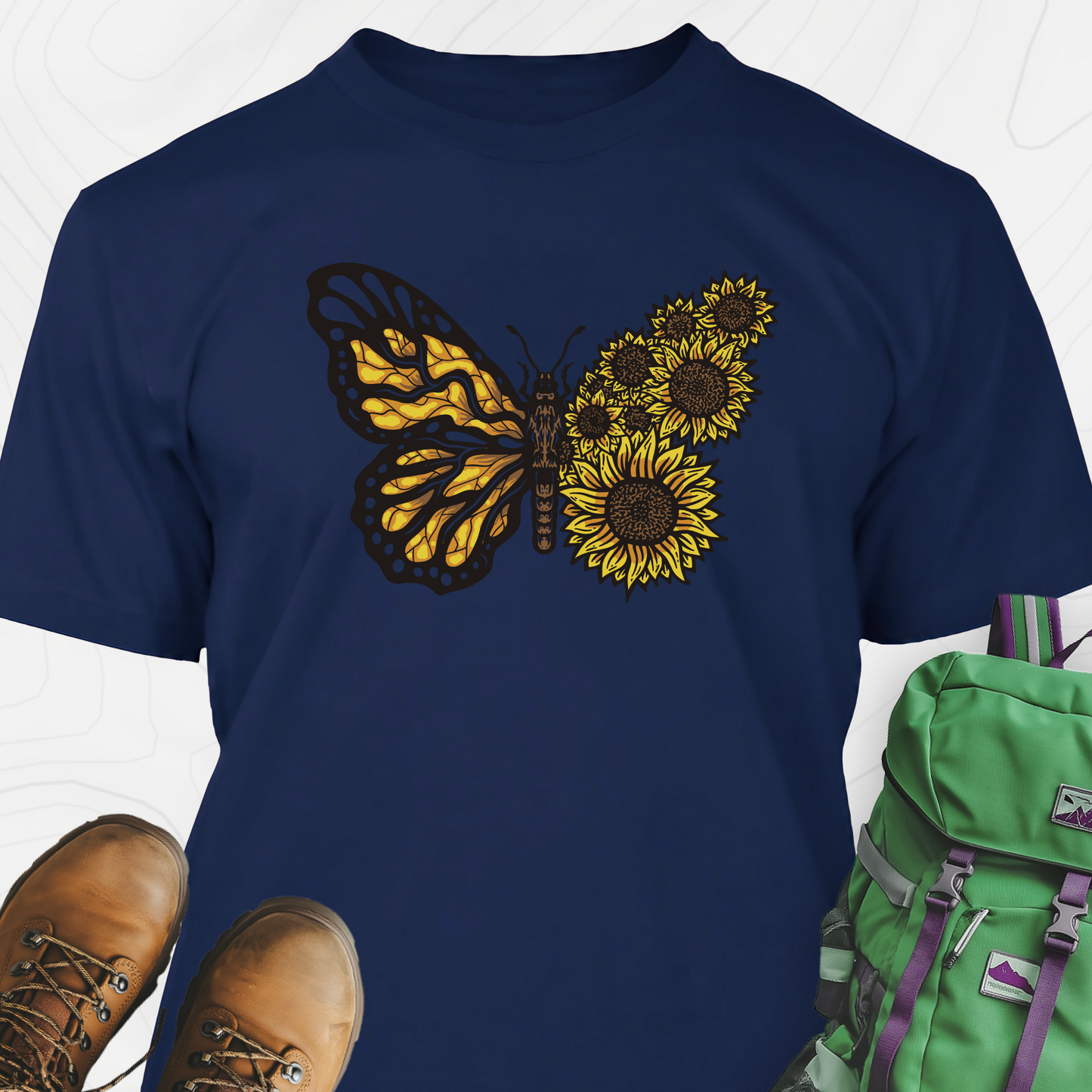Butterfly Sunflower T-Shirt