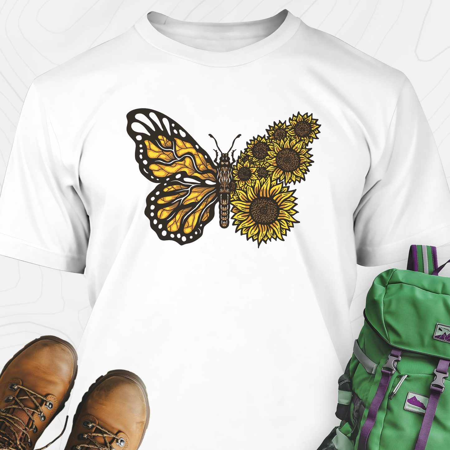 Butterfly Sunflower T-Shirt
