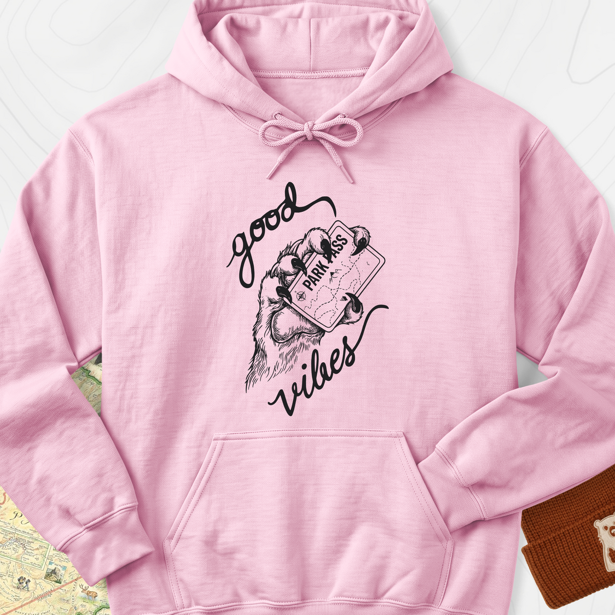 Park Pass Hoodie - Light Pink