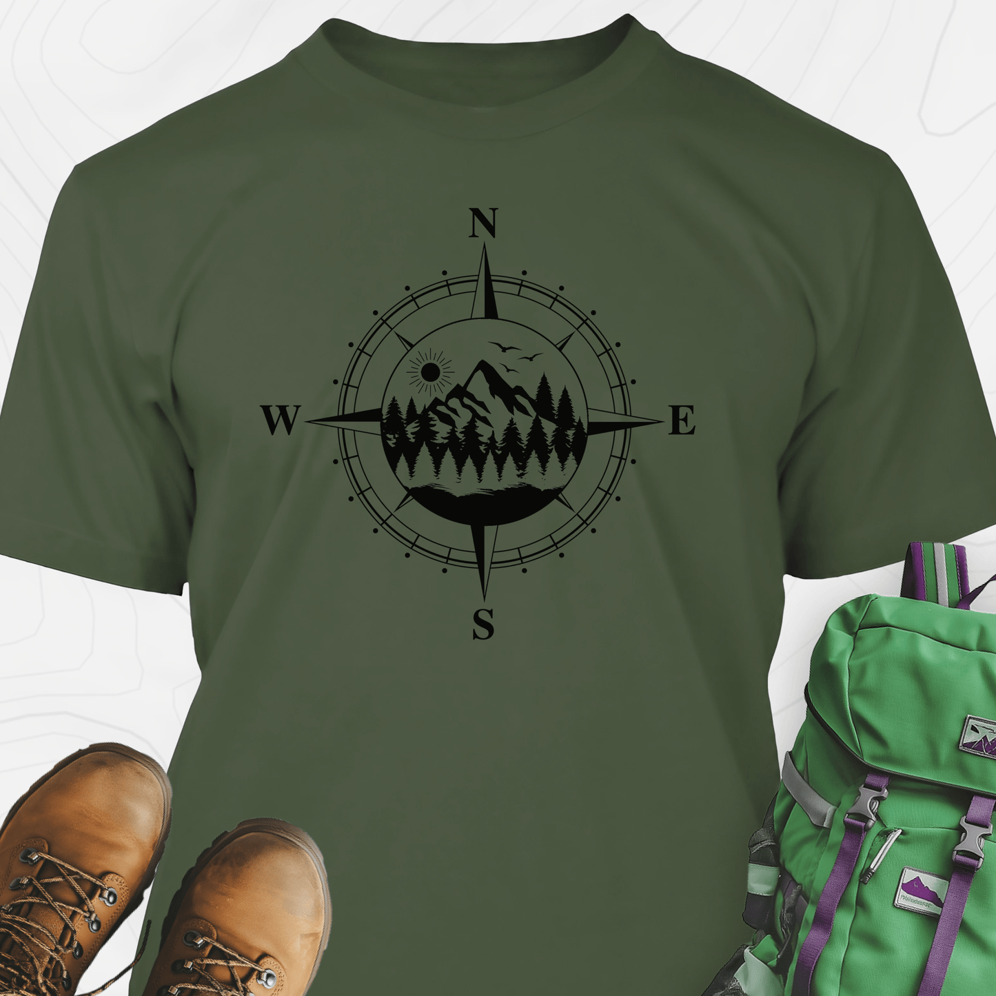 Compass in the Mountains T-Shirt