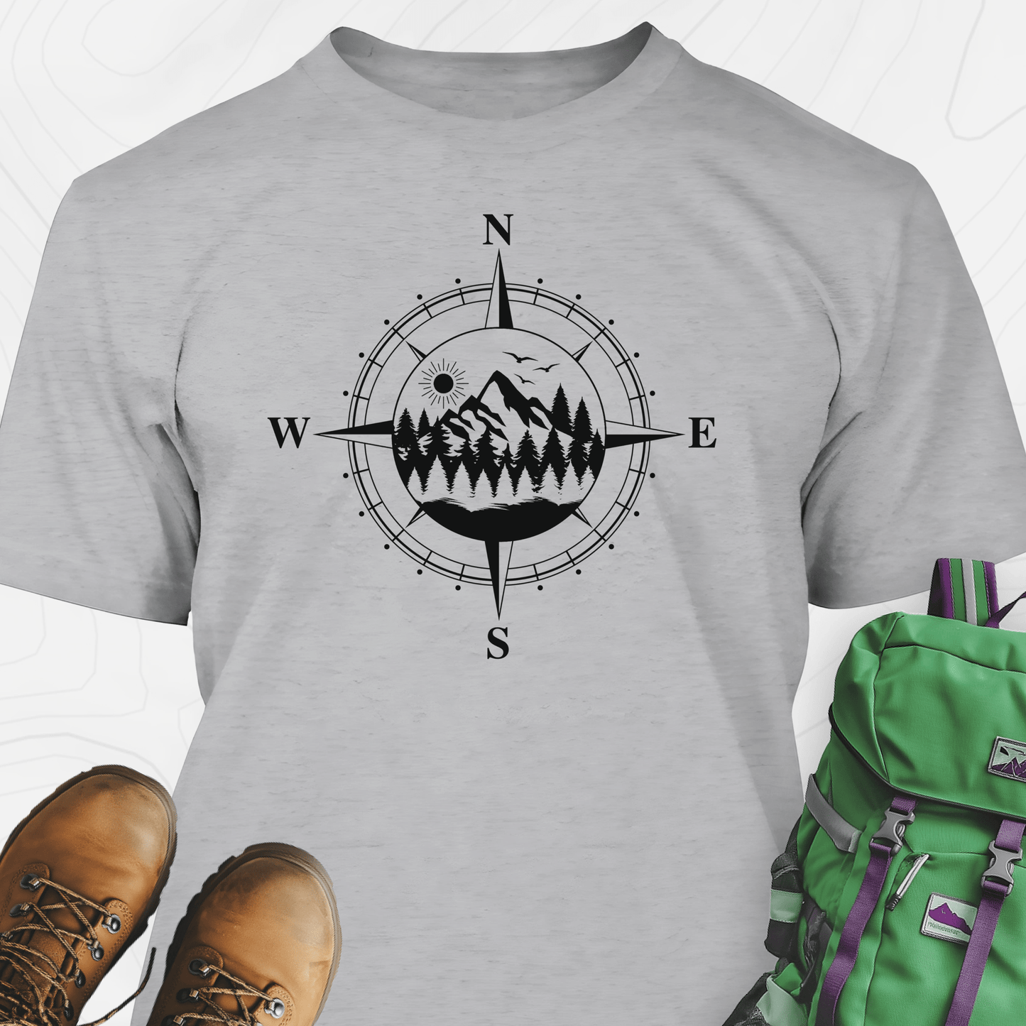 Compass in the Mountains T-Shirt