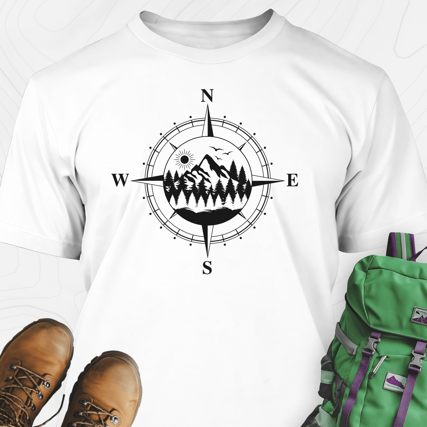 Compass in the Mountains T-Shirt