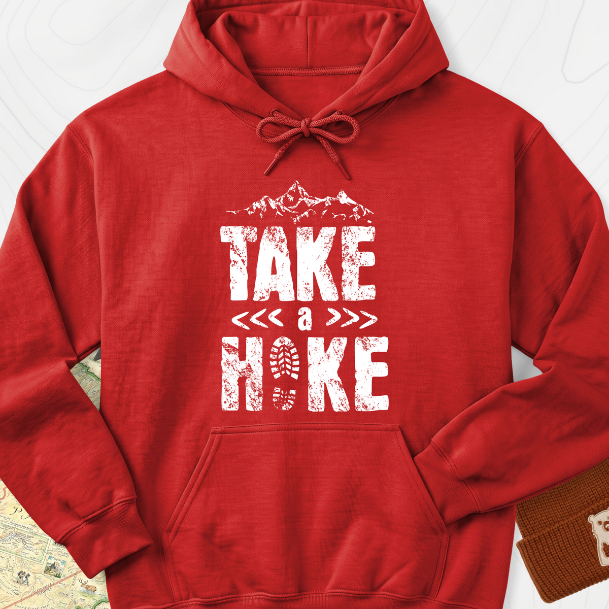 Take a Hike Hoodie - Red