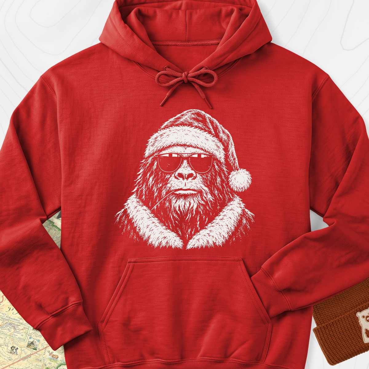 Cool Santa Squatch Hoodie