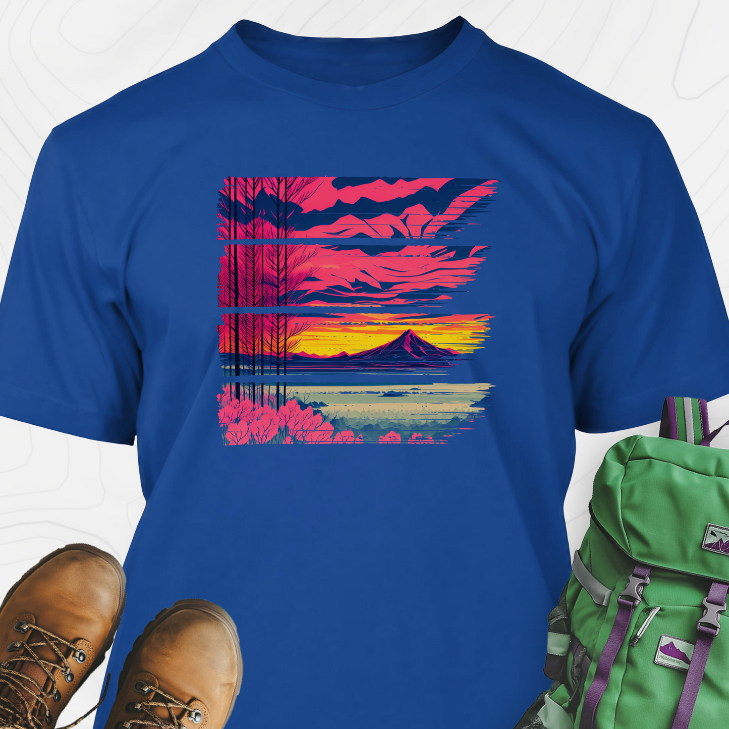 Red and Pink Sunset T-Shirt