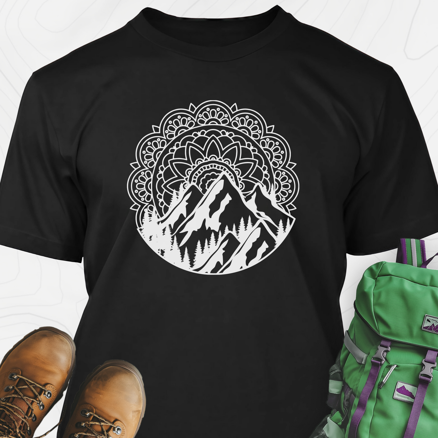 Mandala Mountains T-Shirt