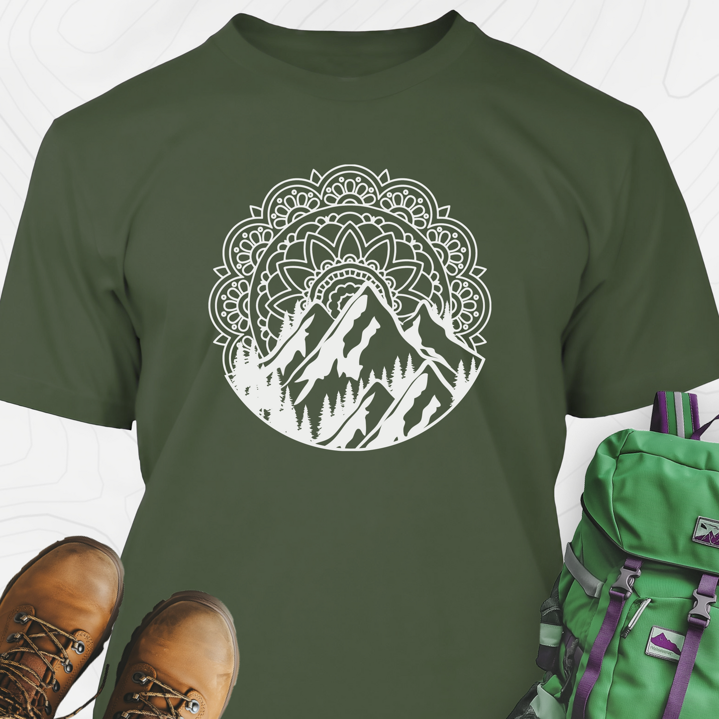 Mandala Mountains T-Shirt