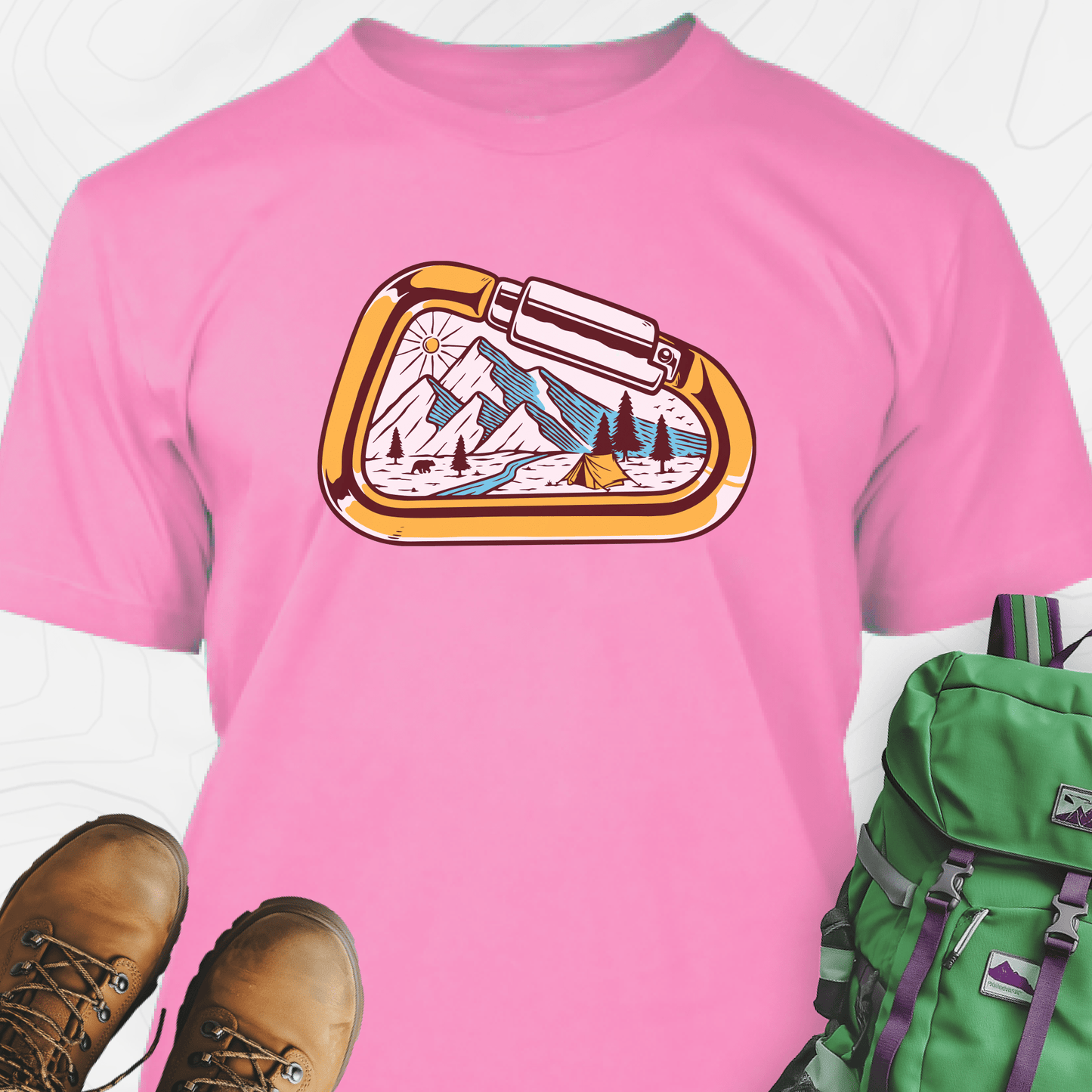 Carabiner Snowy Mountains T-Shirt