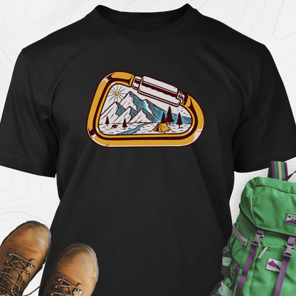 Carabiner Snowy Mountains T-Shirt