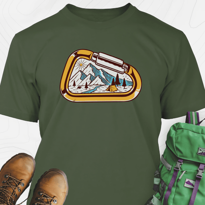 Carabiner Snowy Mountains T-Shirt