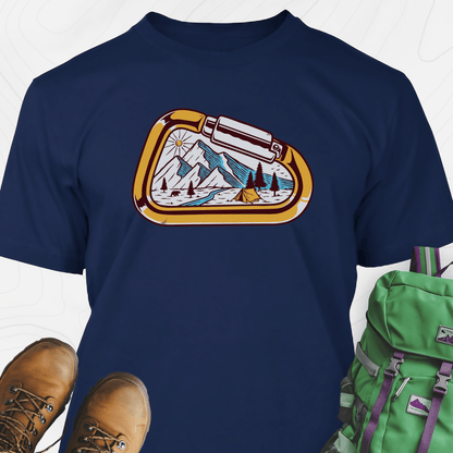 Carabiner Snowy Mountains T-Shirt