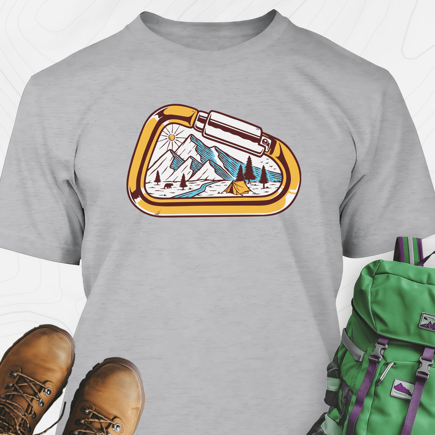 Carabiner Snowy Mountains T-Shirt