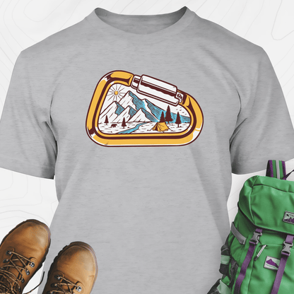 Carabiner Snowy Mountains T-Shirt