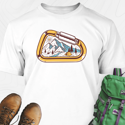 Carabiner Snowy Mountains T-Shirt