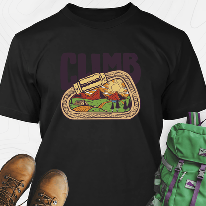 Carabiner Climb Mountains T-Shirt