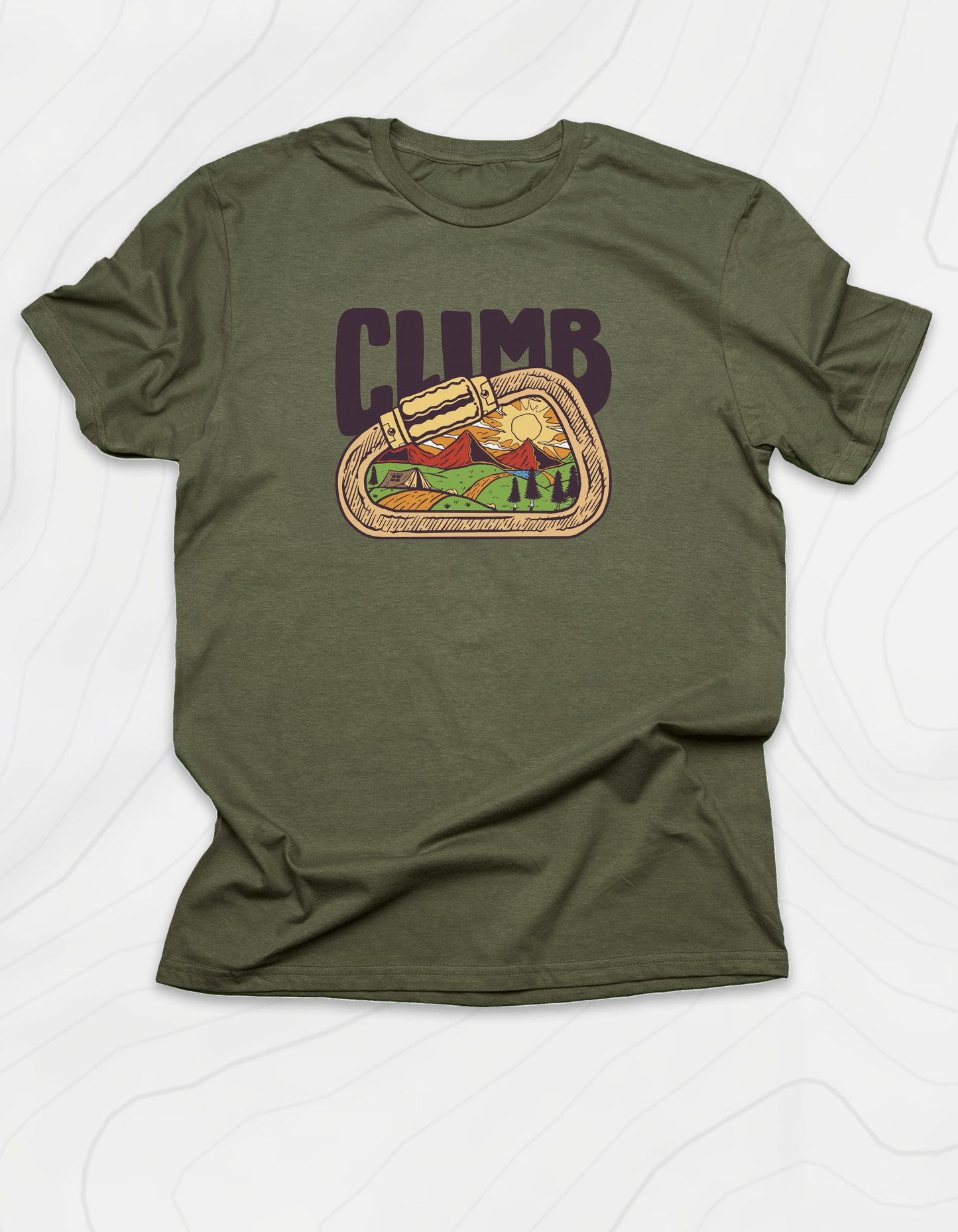 Carabiner Climb Mountains T-Shirt