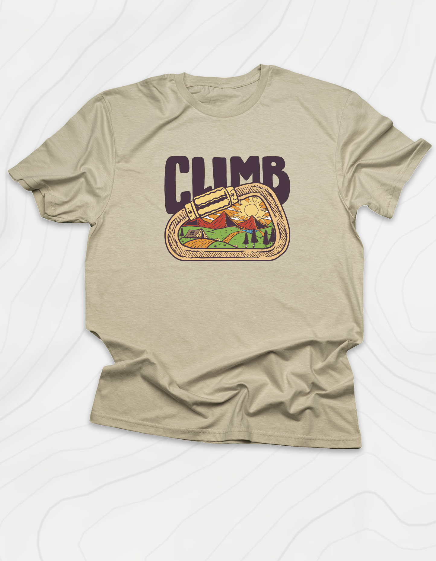 Carabiner Climb Mountains T-Shirt