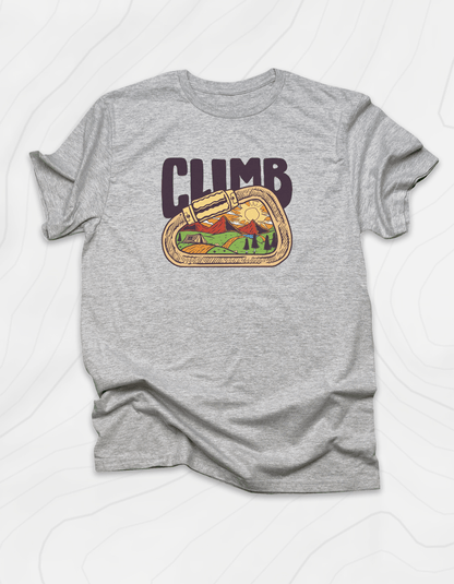 Carabiner Climb Mountains T-Shirt