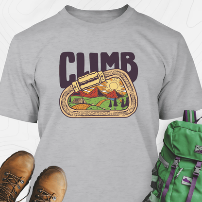 Carabiner Climb Mountains T-Shirt