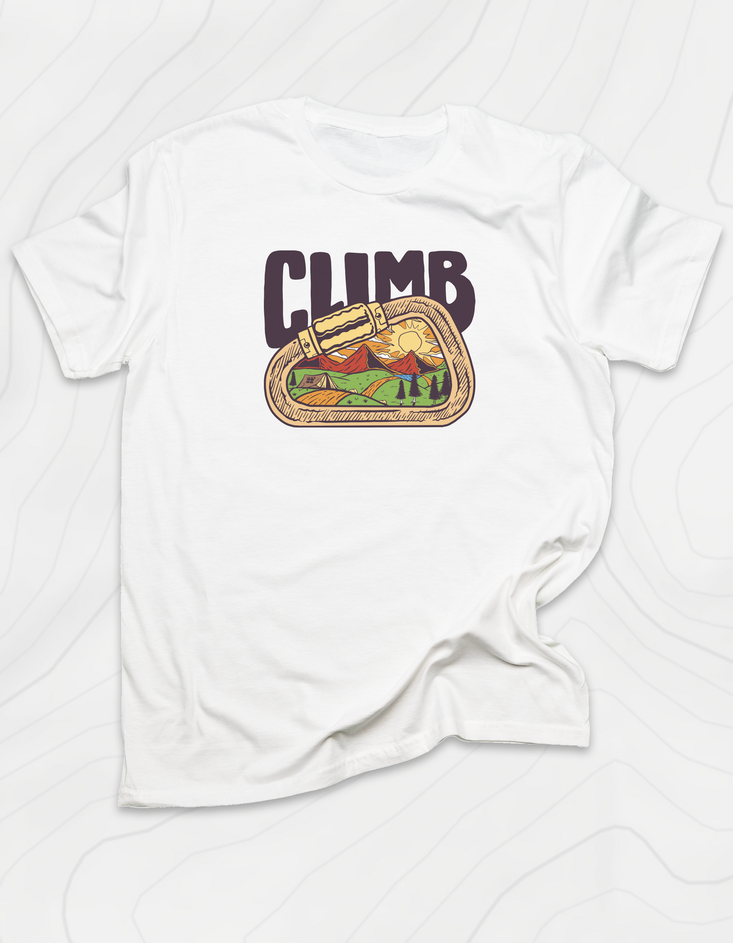 Carabiner Climb Mountains T-Shirt