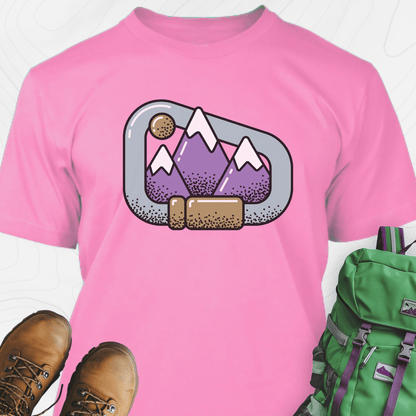 Carabiner Snow Capped Mountains T-Shirt