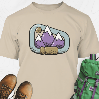 Carabiner Snow Capped Mountains T-Shirt