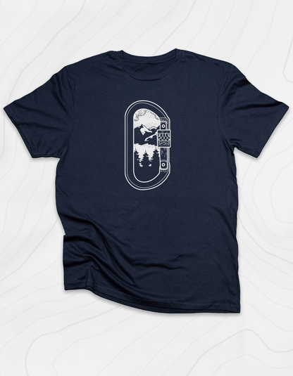 Carabiner Mountain Scene T-Shirt