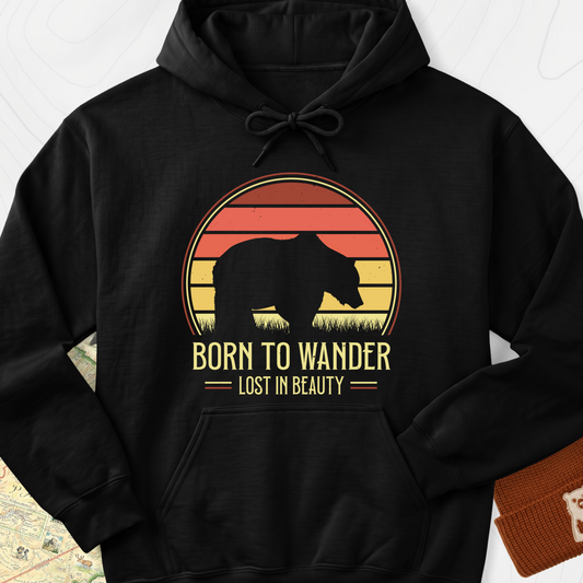 Born to Wander Hoodie - Black