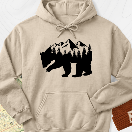 Mountain Bear Hoodie - Sand