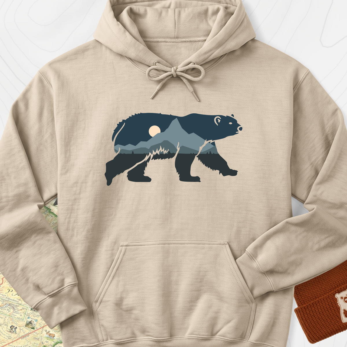 Bear Mountains Hoodie - Sand