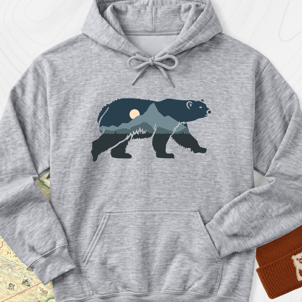 Bear Mountains Hoodie - Sport Grey