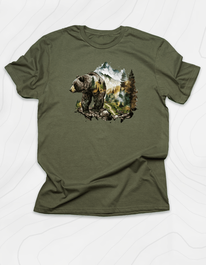 Bear In The Mountains T-Shirt