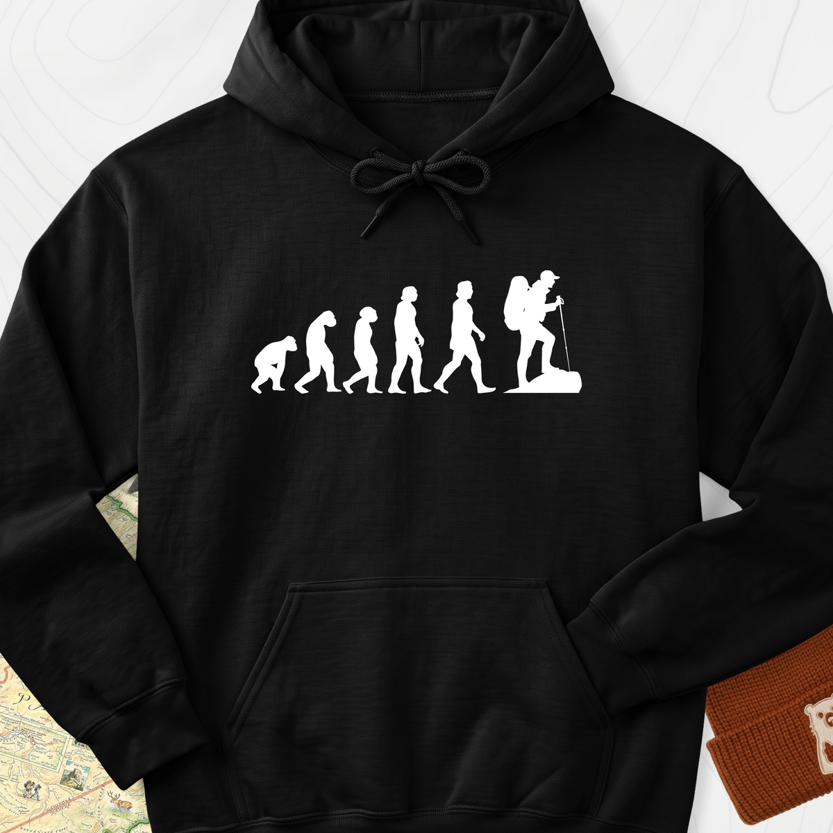 Hiking Evolution Hoodie - Black