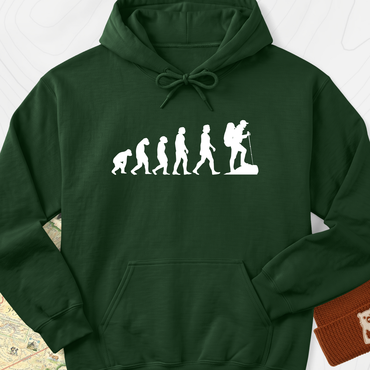 Hiking Evolution Hoodie - Forest Green