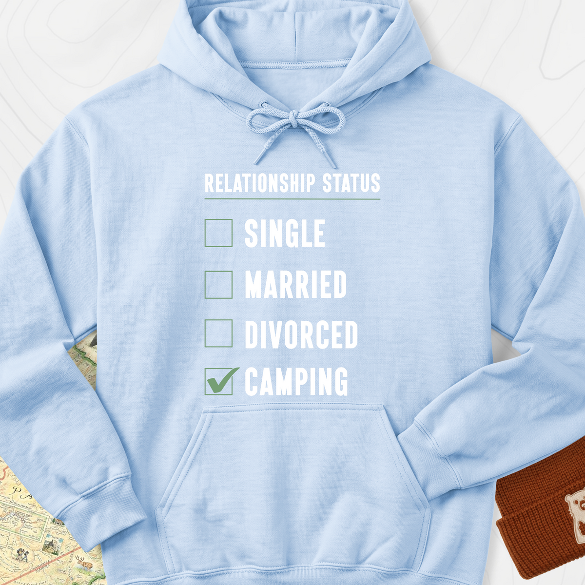 Relationship Status Hoodie - Light Blue