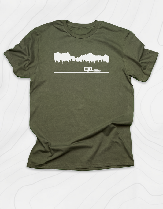 Trailer in the Mountains T-Shirt