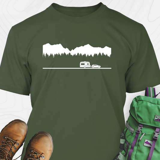 Trailer in the Mountains T-Shirt