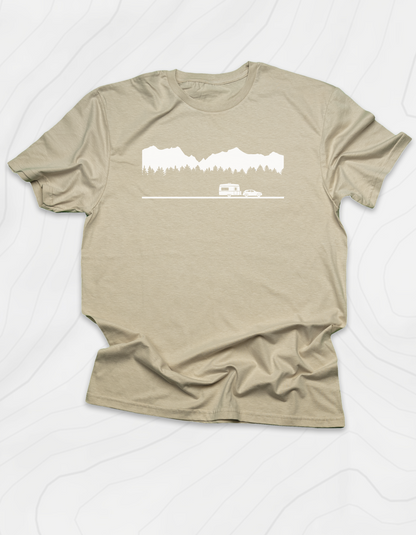 Trailer in the Mountains T-Shirt