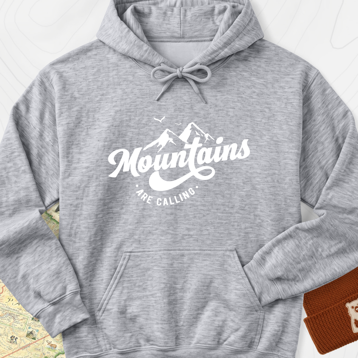 Calling Mountains Hoodie - Sport Grey