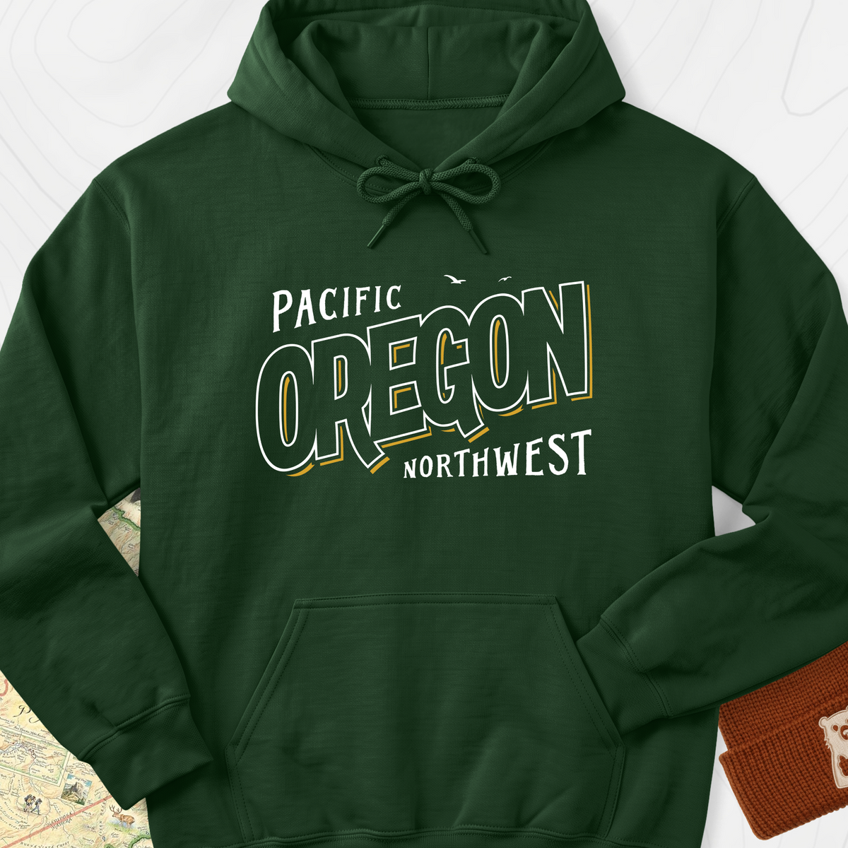 Pacific Oregon Hoodie - Forest Green