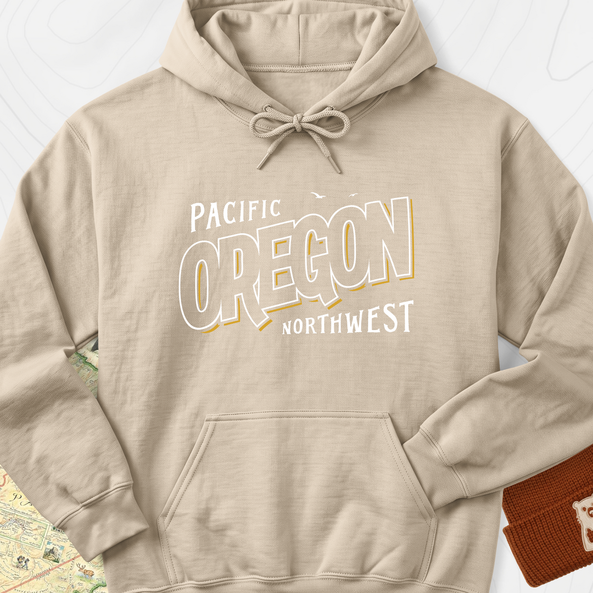 Pacific Oregon Hoodie - Sand