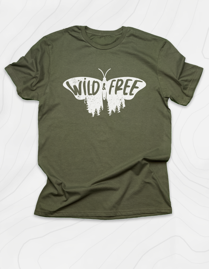 Wild and Free Butterfly T-Shirt