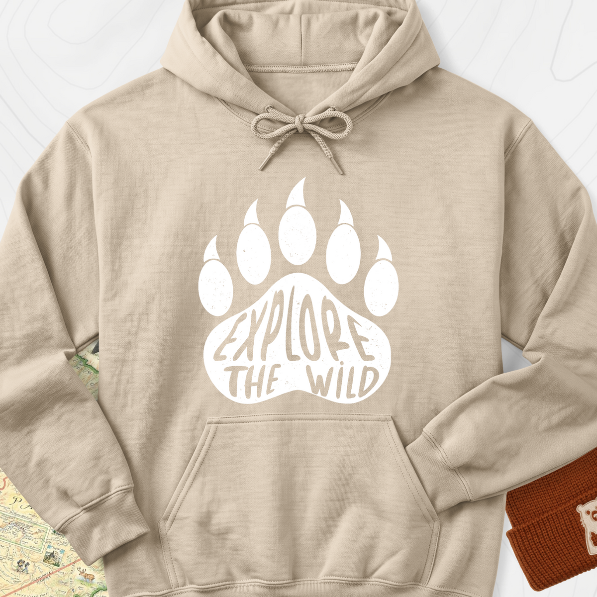 Explore the Wild Hoodie - Sand