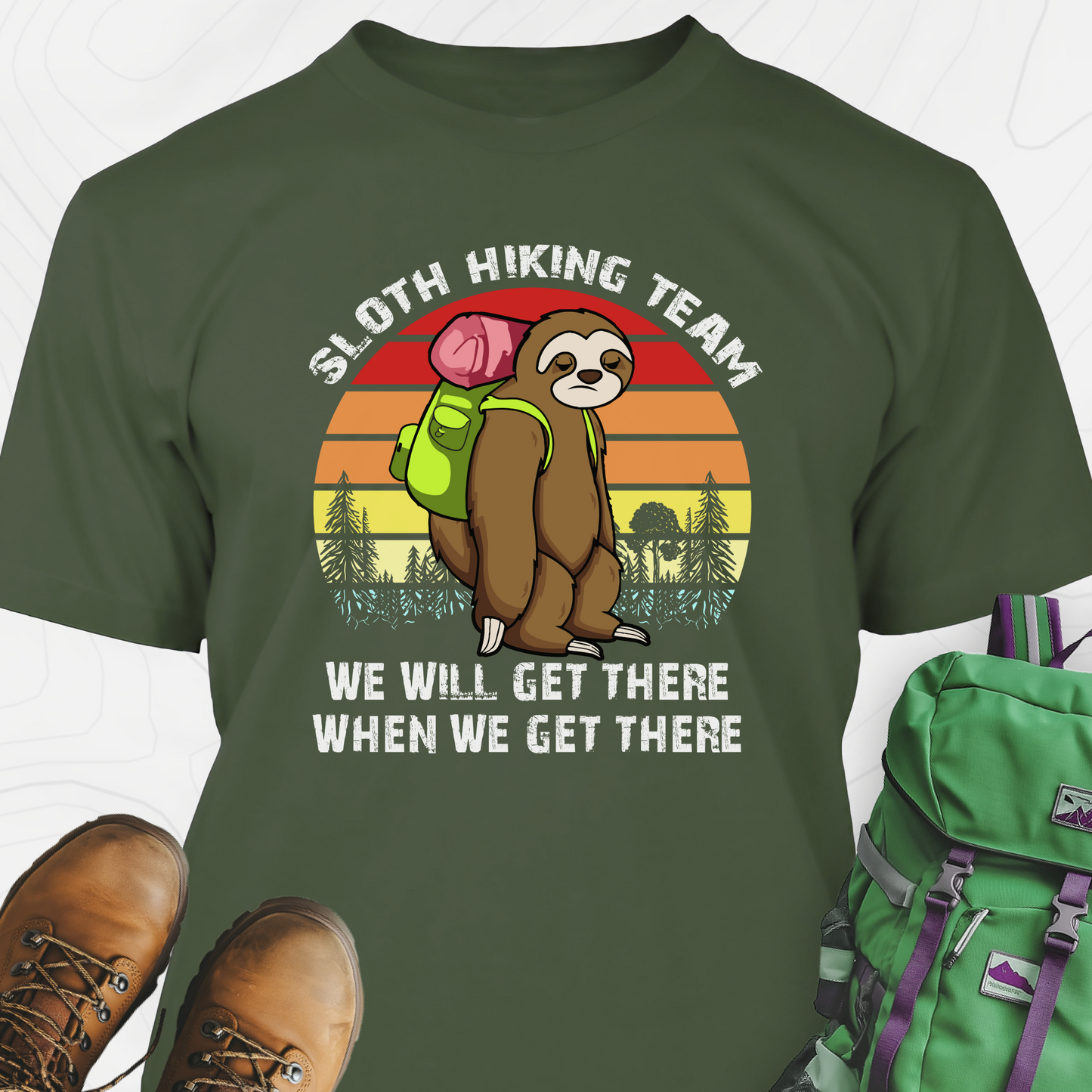 Sloth Hiking Team T-Shirt