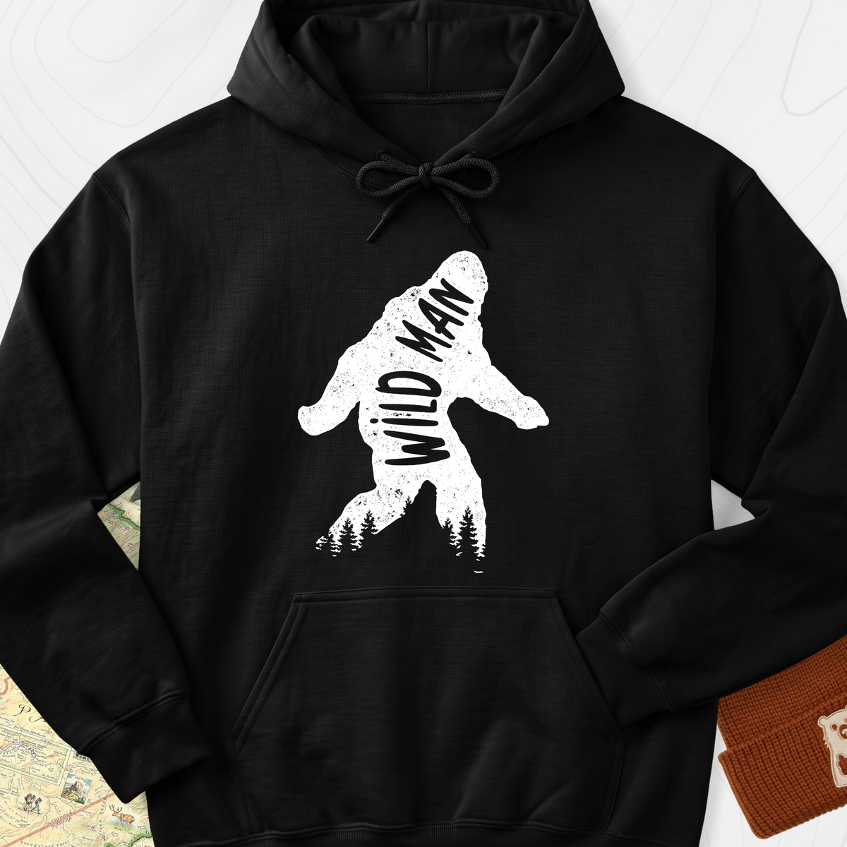 Wild Man Hoodie - Black