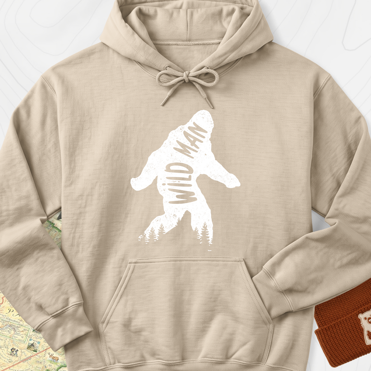 Wild Man Hoodie - Sand