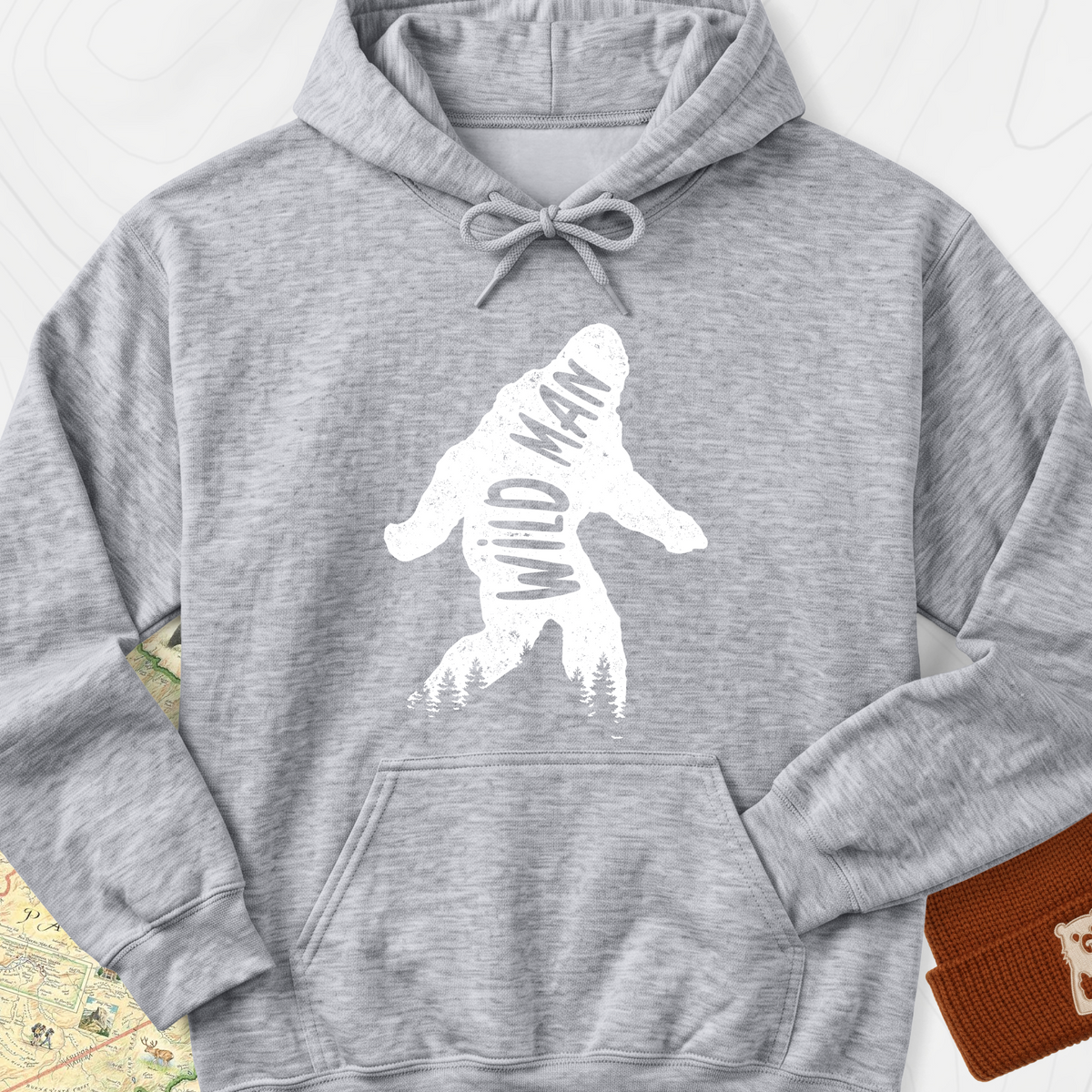 Wild Man Hoodie - Sport Grey