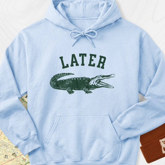Later Gator Hoodie - Light Blue