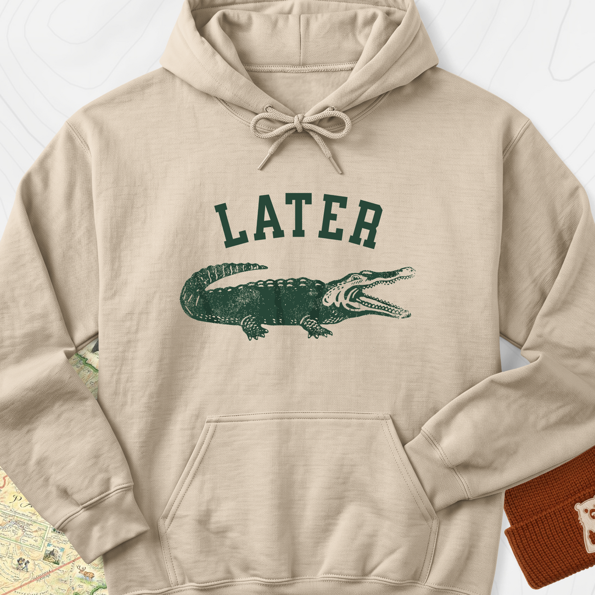 Later Gator Hoodie - Sand