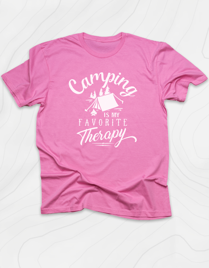 Camping Is My Favorite Therapy T-Shirt